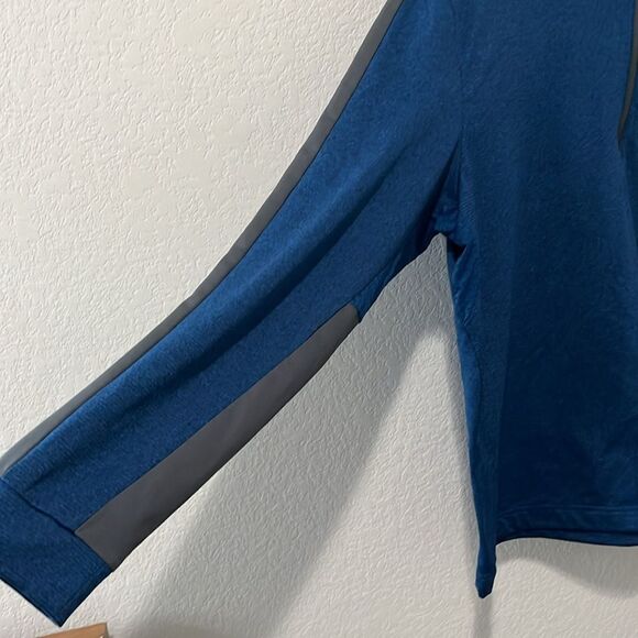 CALLAWAY Men's Long Sleeve Blue/Grey Fineline 1/4 Zip Jacket, Size M - Picture 7 of 12